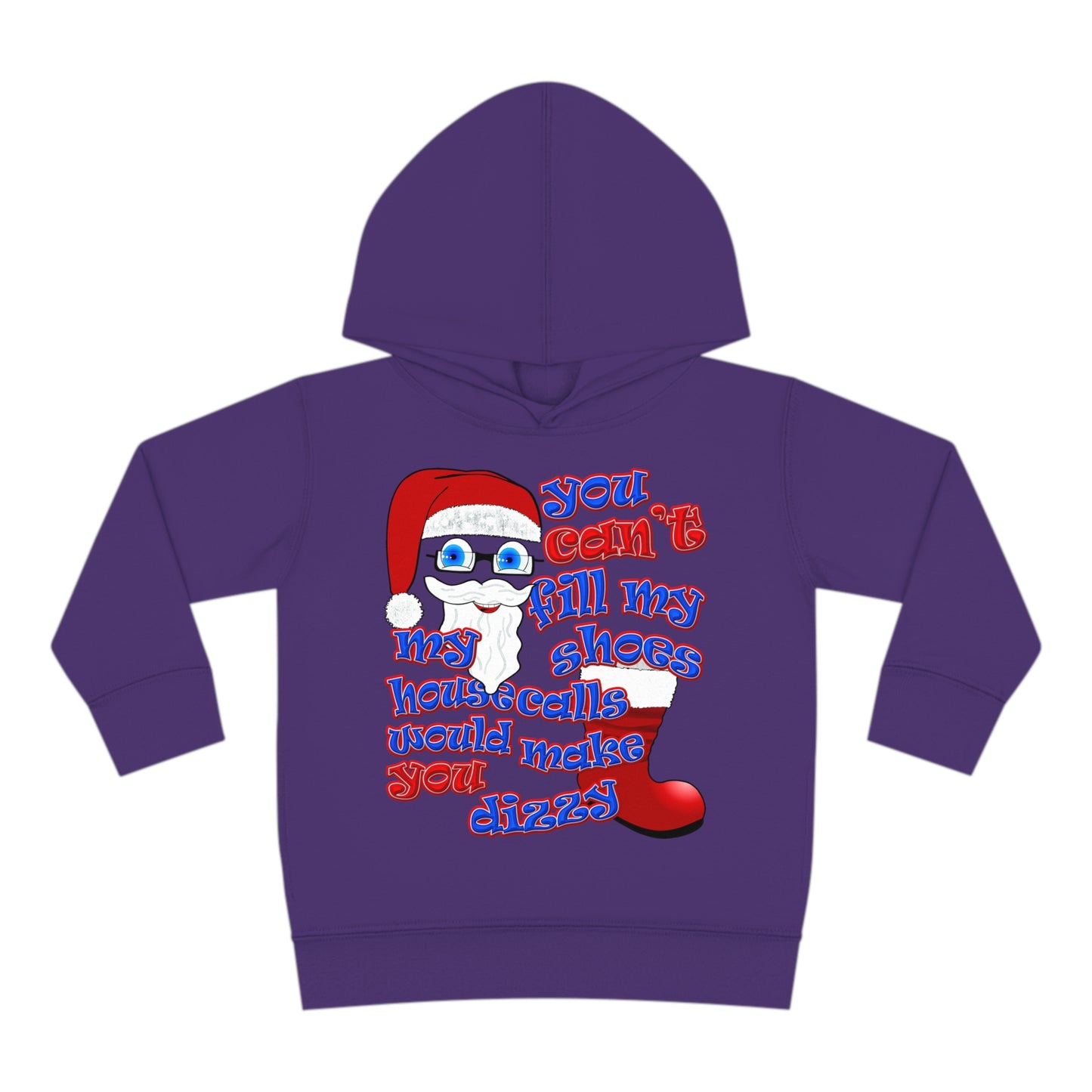 santa's shoes - Toddler Pullover Fleece Hoodie