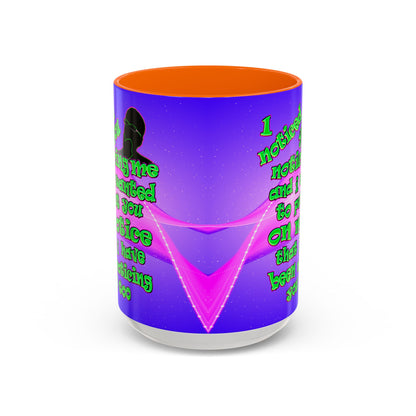 noticed you noticing - Accent Mug (purple-pink wave)