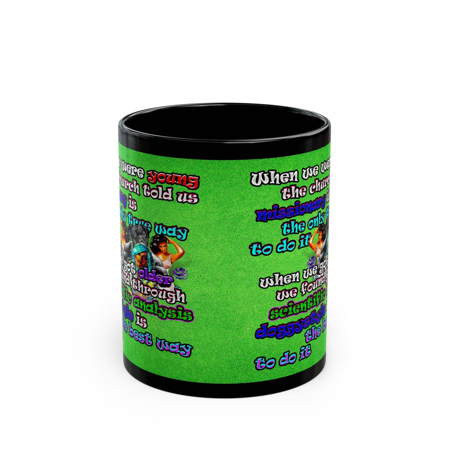 doggystyle - Black Mug (green turf)
