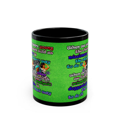 doggystyle - Black Mug (green turf)