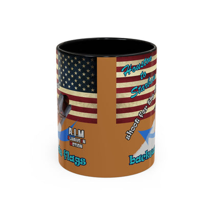 shoot for the stars - Accent Mug (light brown)