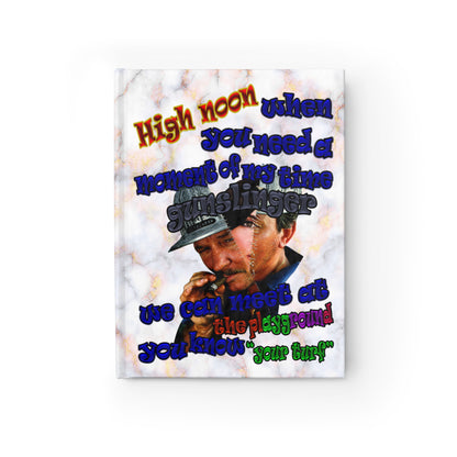 high noon - journal-blank (white marble)