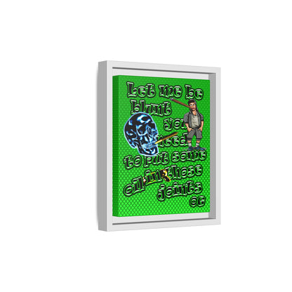 og - framed canvas art (logo green)