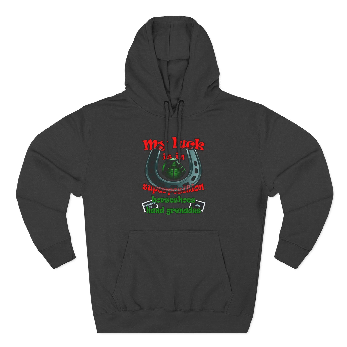 my luck - Three-Panel Fleece Hoodie