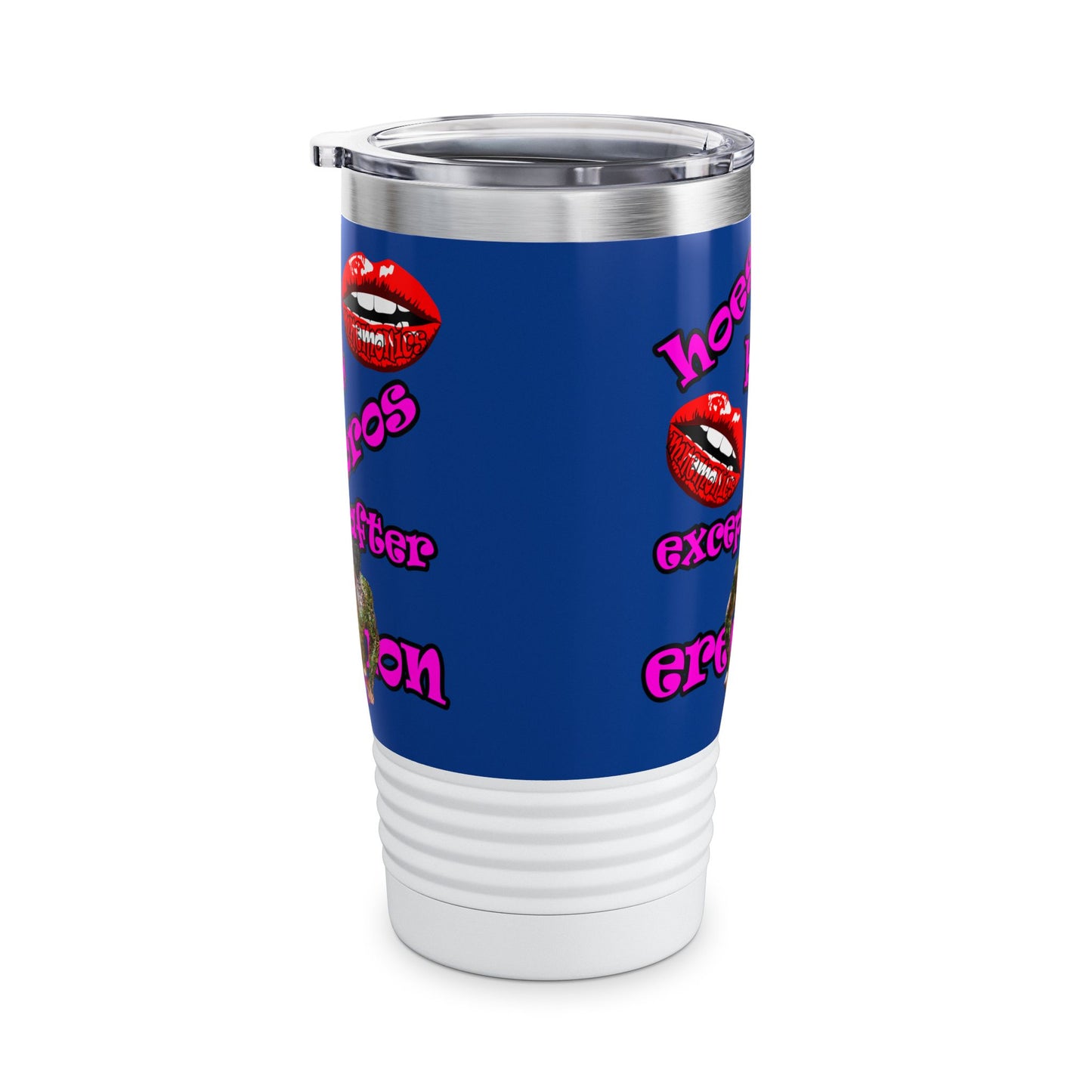 hoes b4 bros - Ringneck Tumbler, 20oz (dark blue)