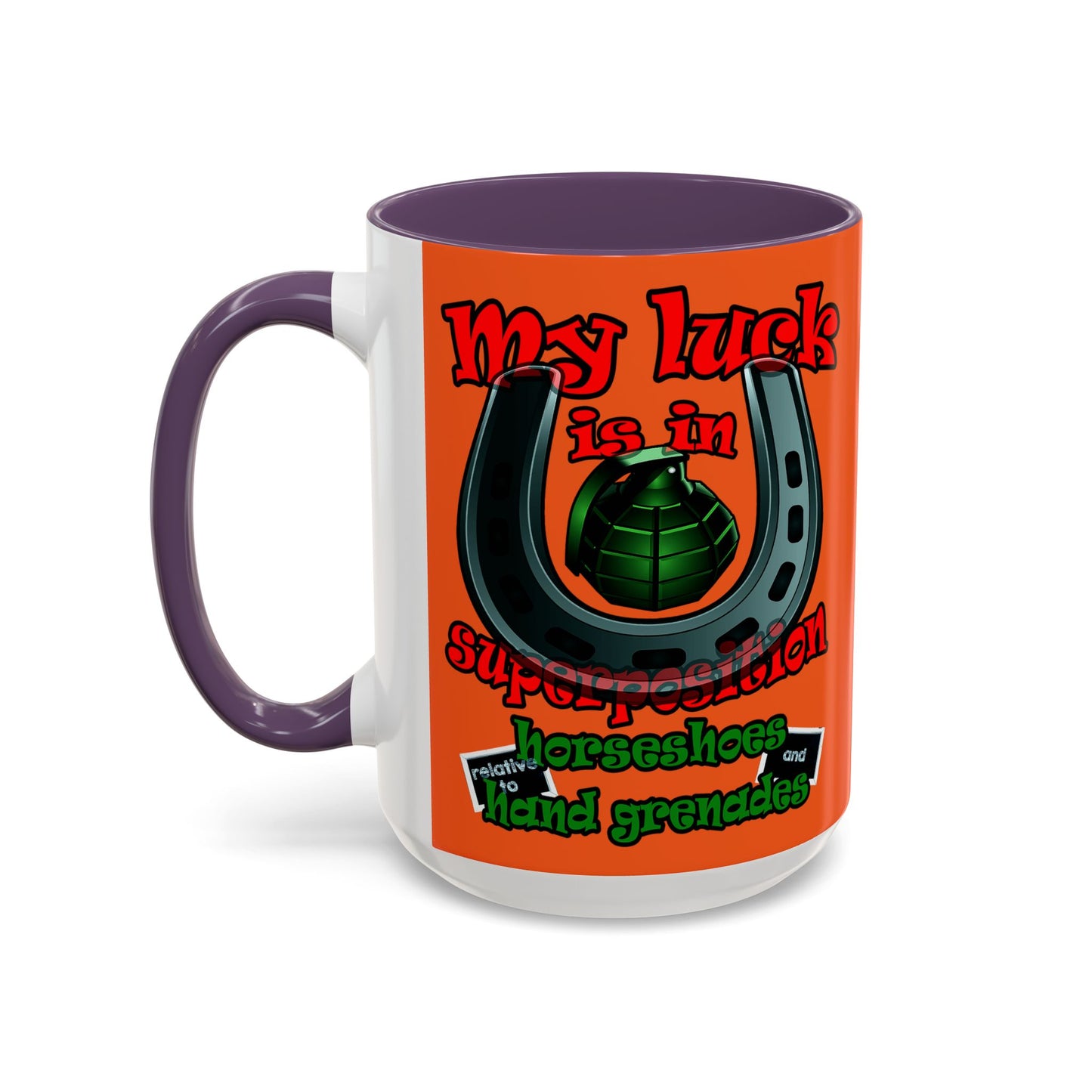 my luck - Accent Mug (orange)