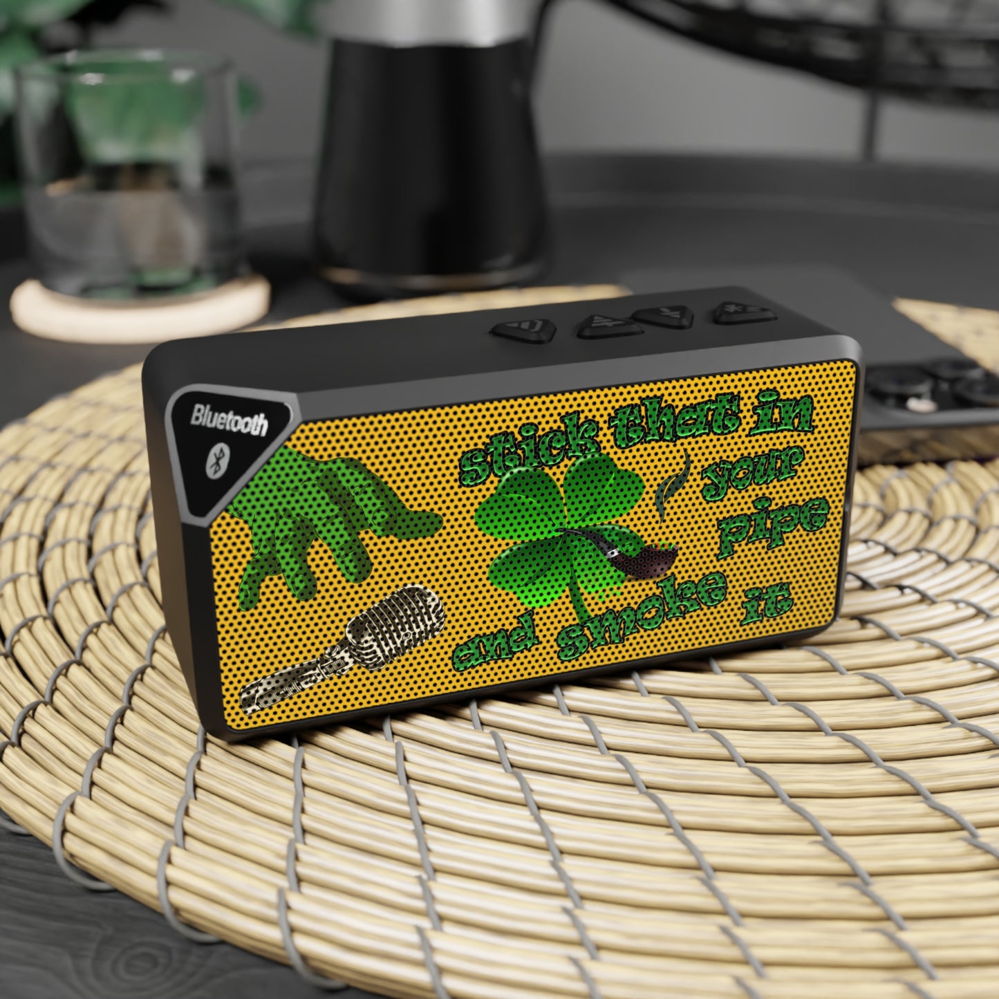 stick that in your pipe and smoke it - Jabba Bluetooth Speaker (yellow)