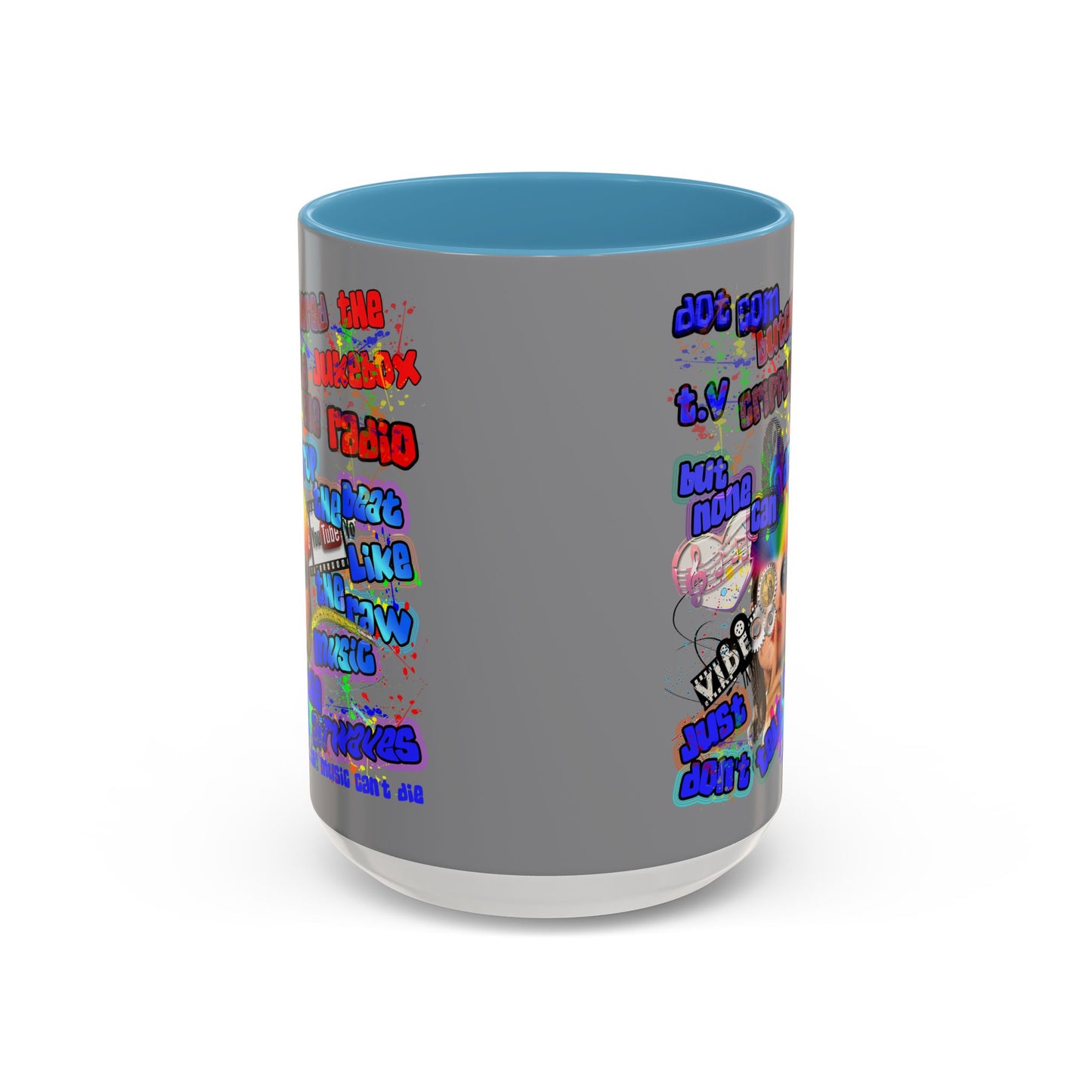 drop the beat - Accent Mug (grey)