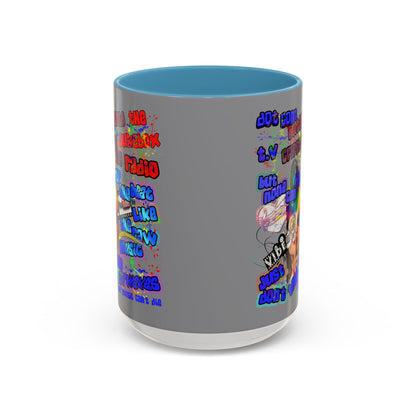 drop the beat - Accent Mug (grey)