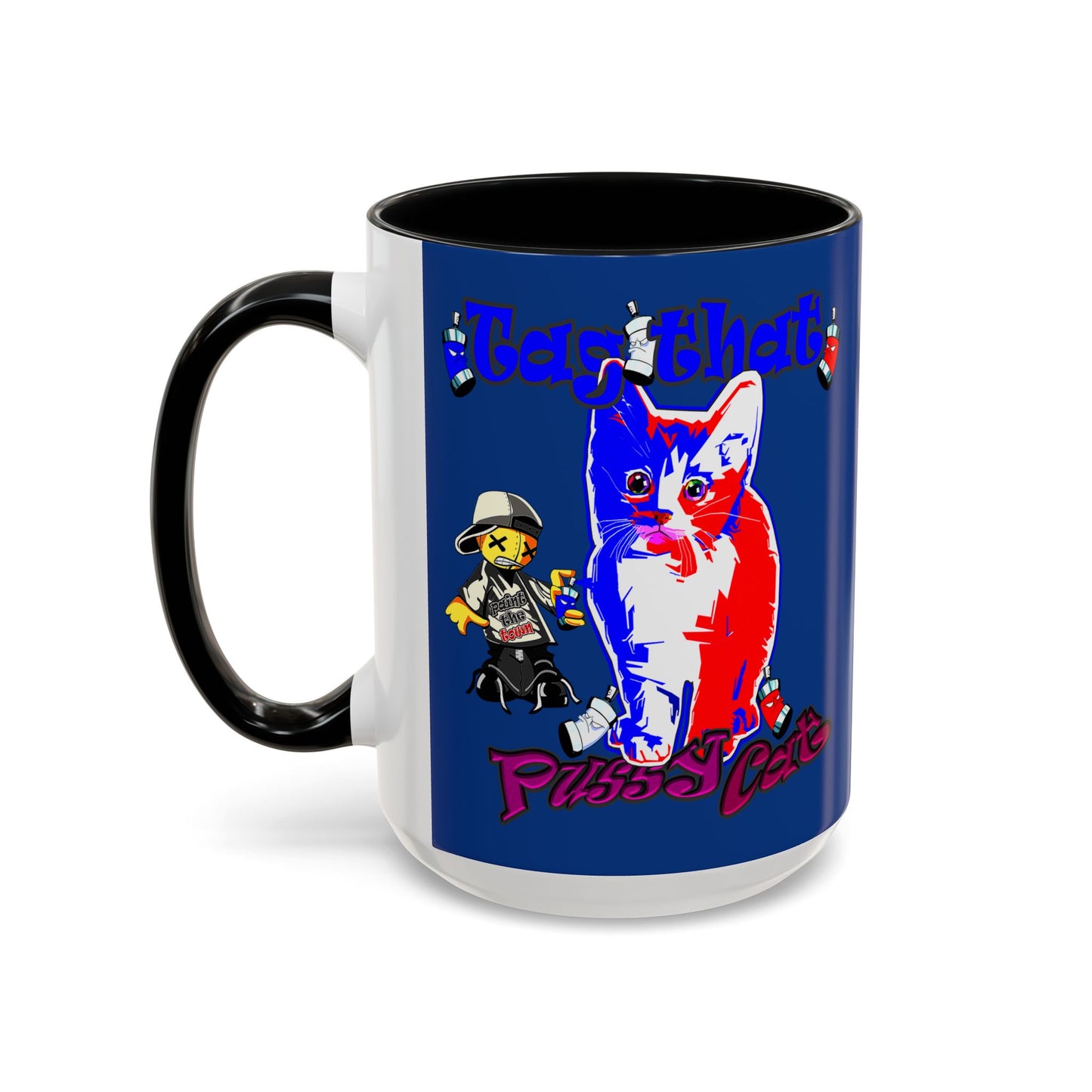 tag that - Accent Mug (dark blue)