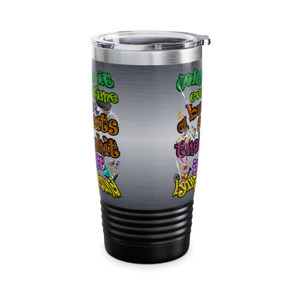the bum's shit - Ringneck Tumbler, 20oz (brushed nickel)