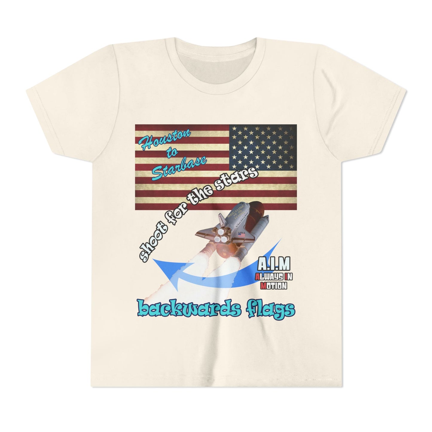 shoot for the stars - Youth Short Sleeve Tee