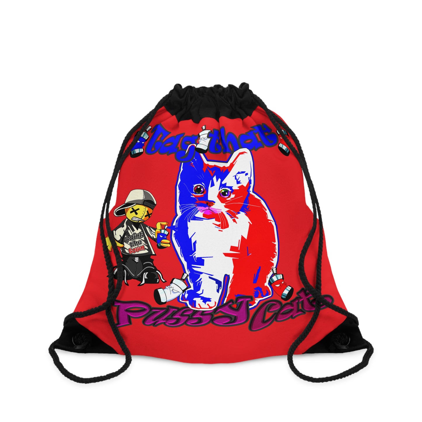 tag that - Drawstring Bag (red)