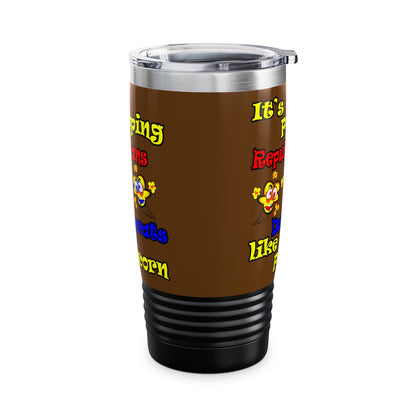 popping like popcorn - Ringneck Tumbler, 20oz (brown)