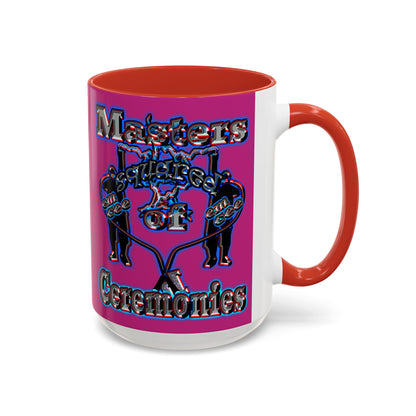 em cee squared - Accent Mug (pink)
