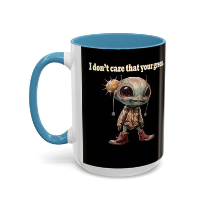 I don't care that your grey - Accent Mug (black)