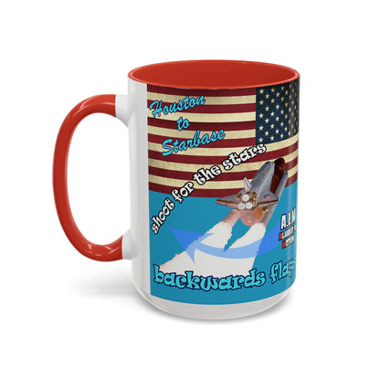 shoot for the stars - Accent Mug (turquoise)