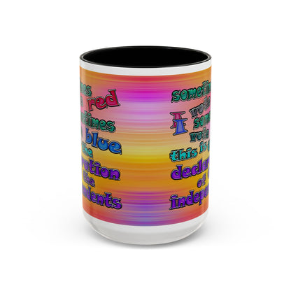 declaration of the independents - Accent Mug (color blur)
