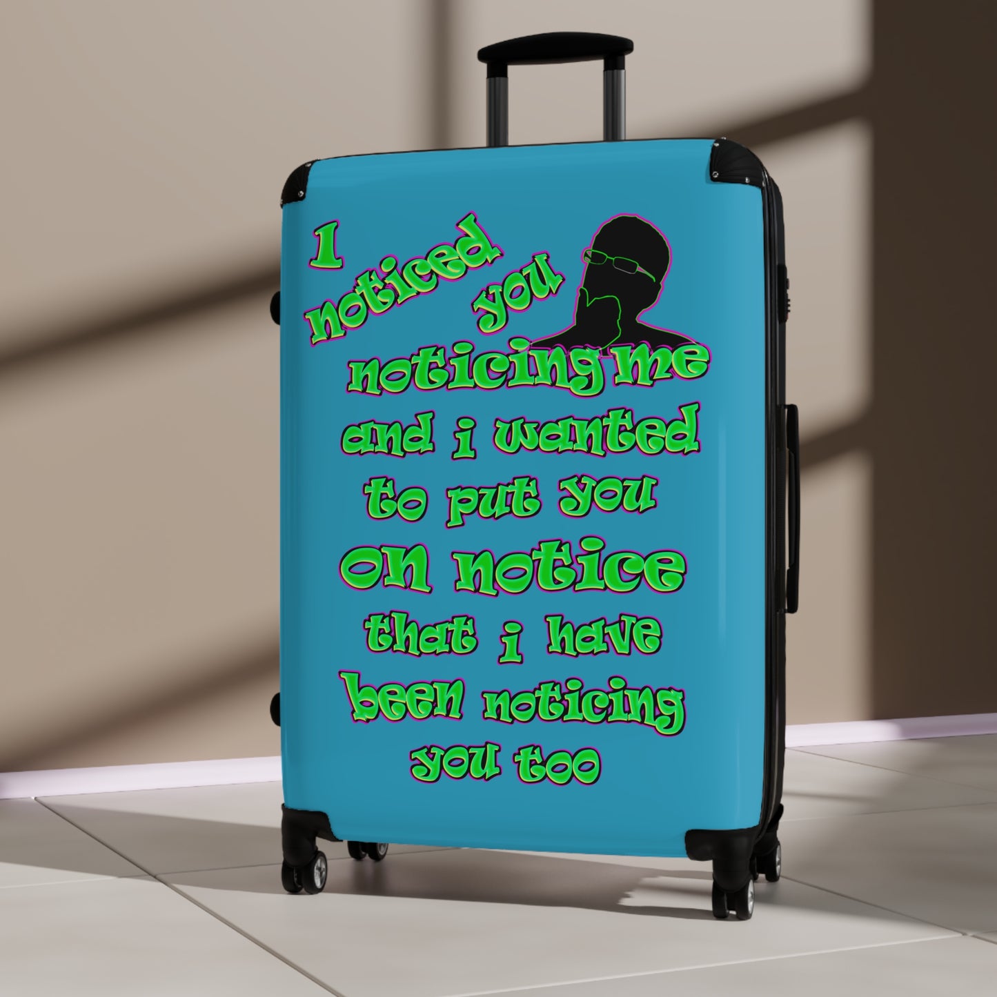 noticed you noticing - Suitcase (turquoise)