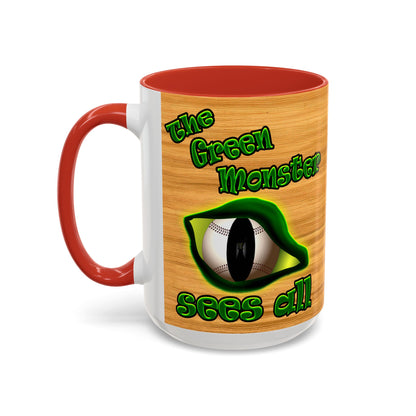 green monster - Accent Mug (butterscotch wood finish)