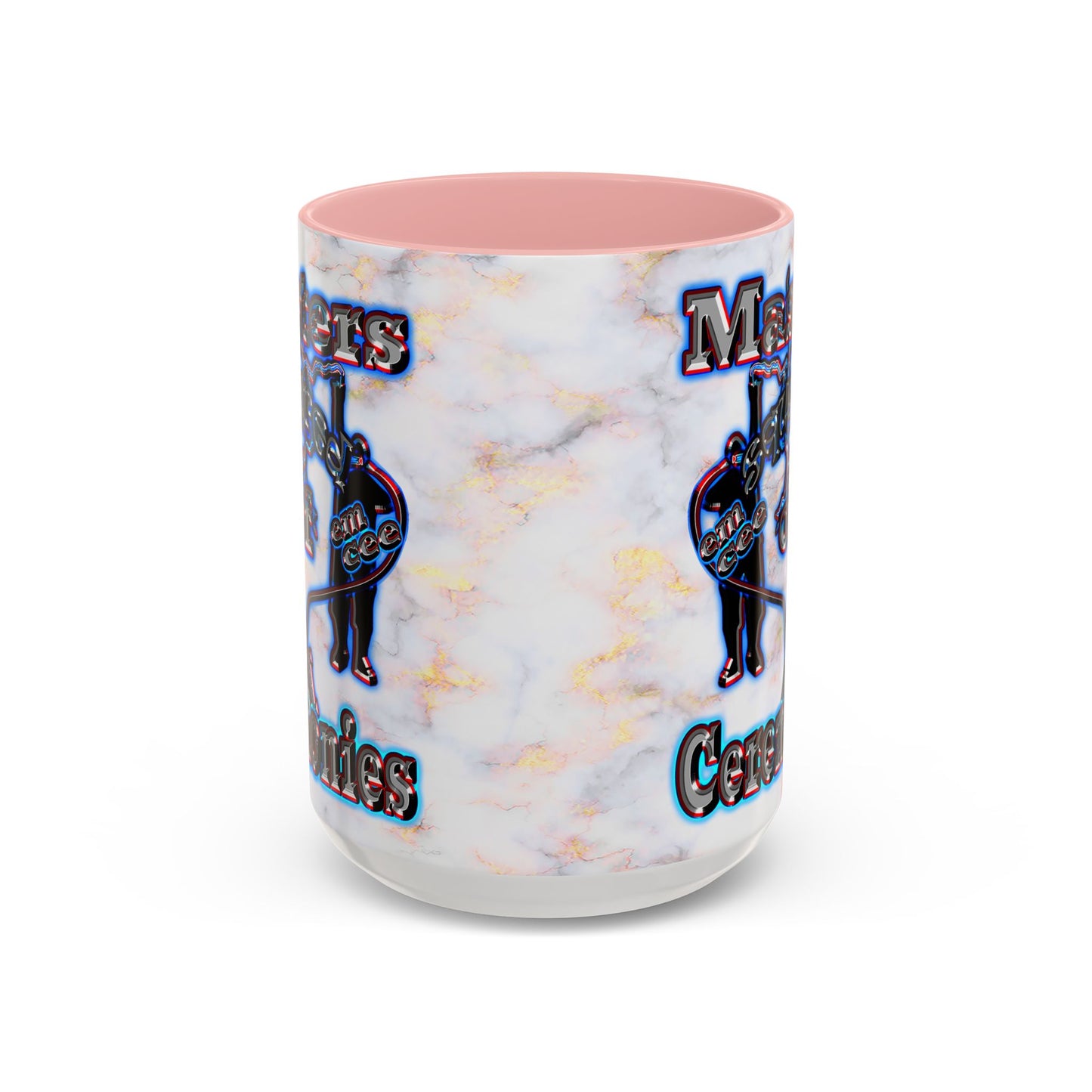 em cee squared - Accent Mug (white marble)