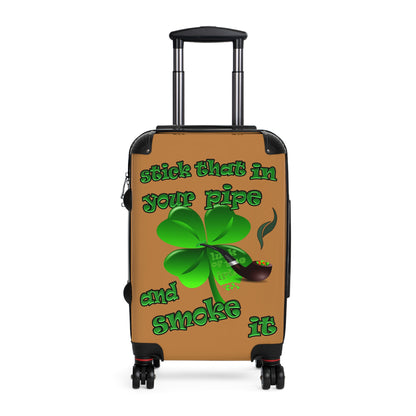 stick that in your pipe and smoke it - Suitcase (light brown)