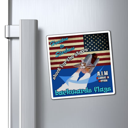 shoot for the stars - Magnets - (dark blue)