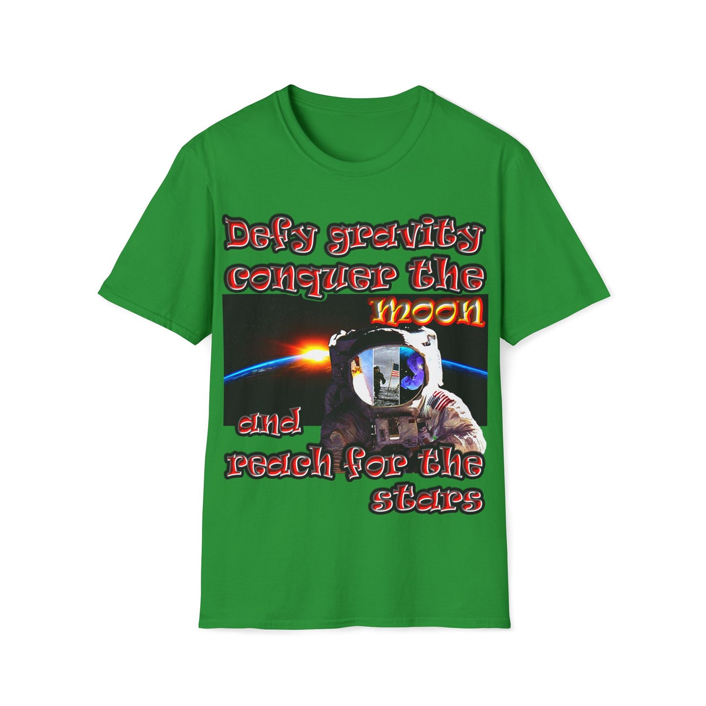 defy conquer reach - Unisex Softstyle T-Shirt