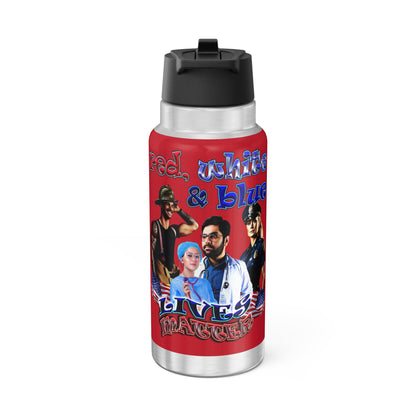 rw&b lives matter - Gator Tumbler, 32oz (dark red)