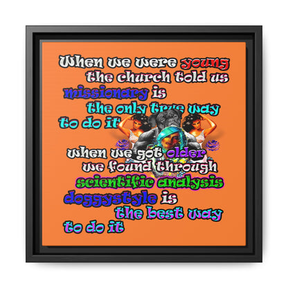 doggystyle - framed canvas art (crusta)