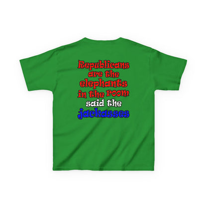 donkeys and elephants - Kids Heavy Cotton™ Tee