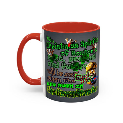 christmas spirits of boston - Accent Mug (grey-light grey)