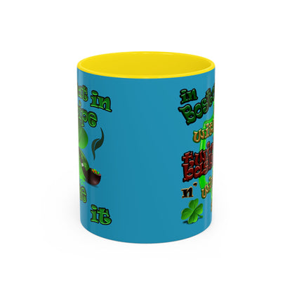 celtics logo - Accent Mug (turquoise)