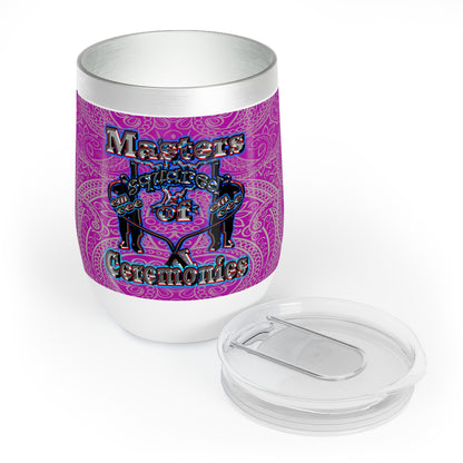 em cee squared - Chill Wine Tumbler (pink swirl)