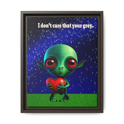 I don't care that your grey - framed canvas art ('snoops' background)