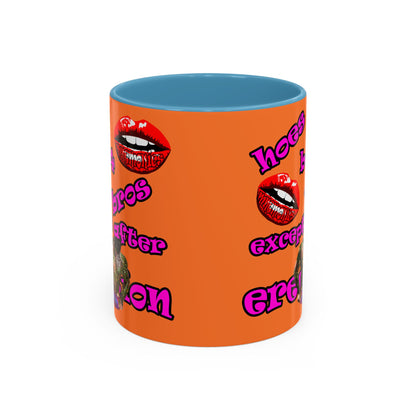 hoes b4 bros - Accent Mug (crusta)