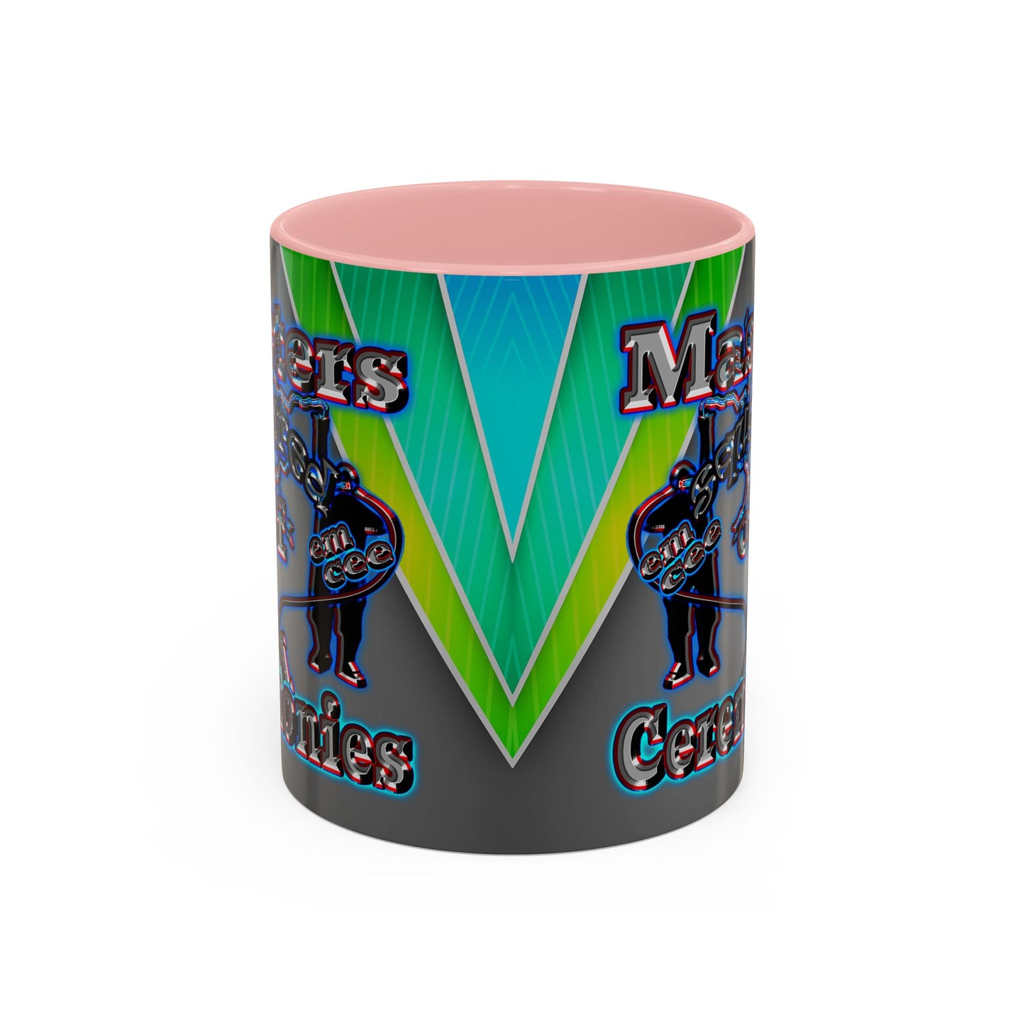 em cee squared - Accent Mug (rainbow split)