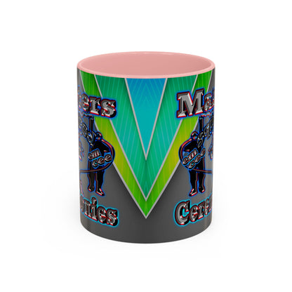 em cee squared - Accent Mug (rainbow split)