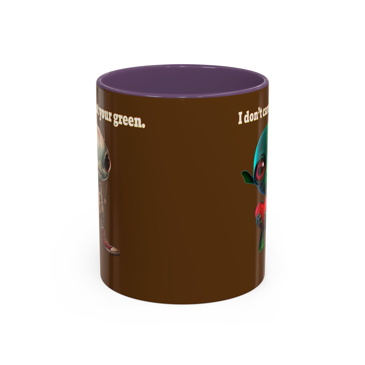 I don't care that your grey - Accent Mug (brown)