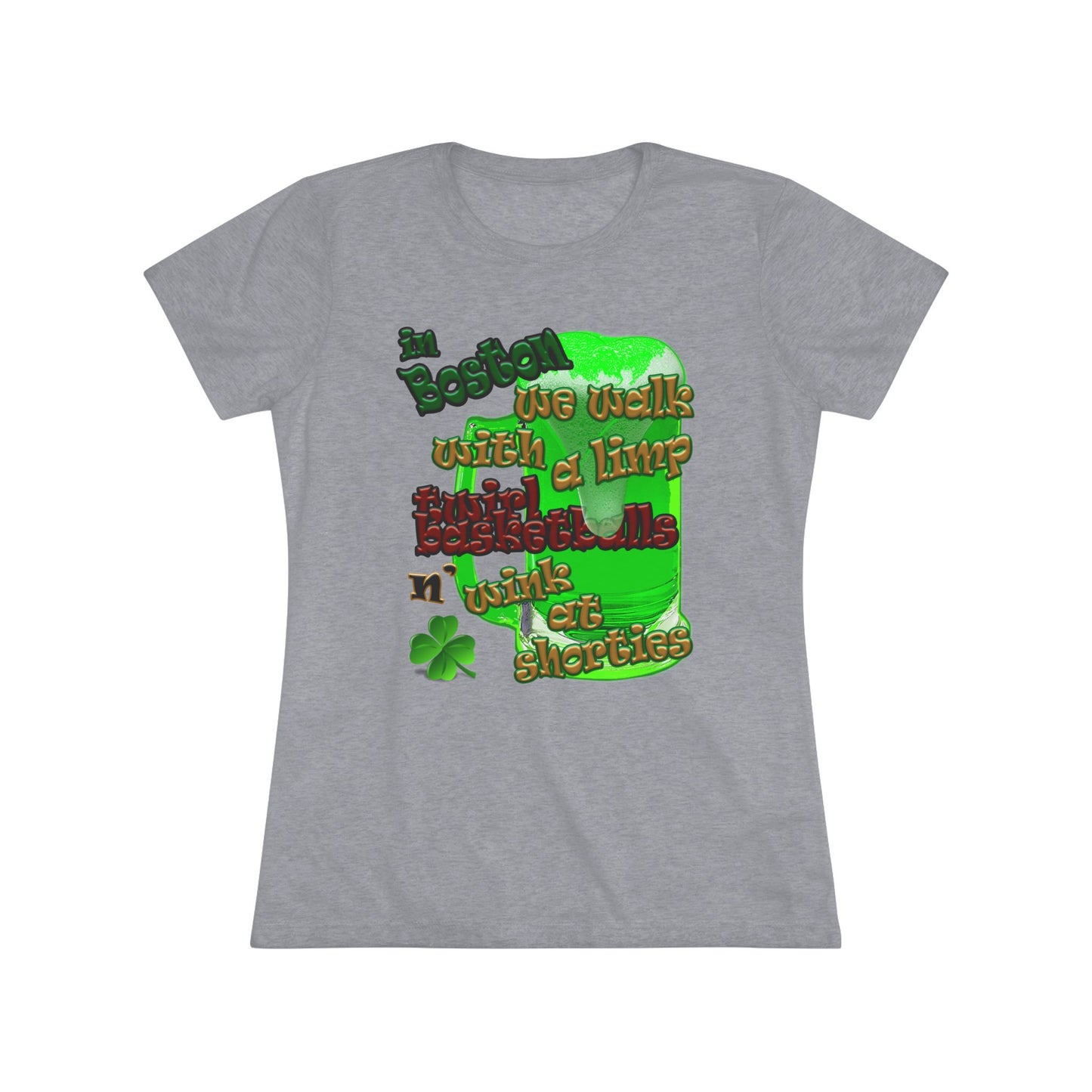celtics logo - Women's Triblend Tee