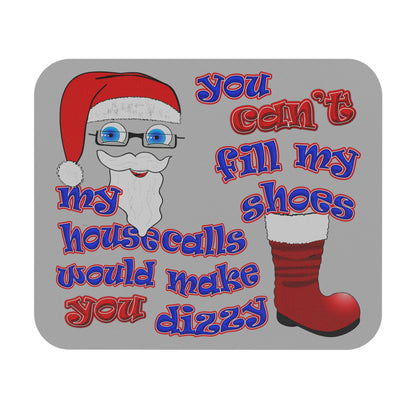santa's shoes - Mouse Pad (Rectangle) (light grey)