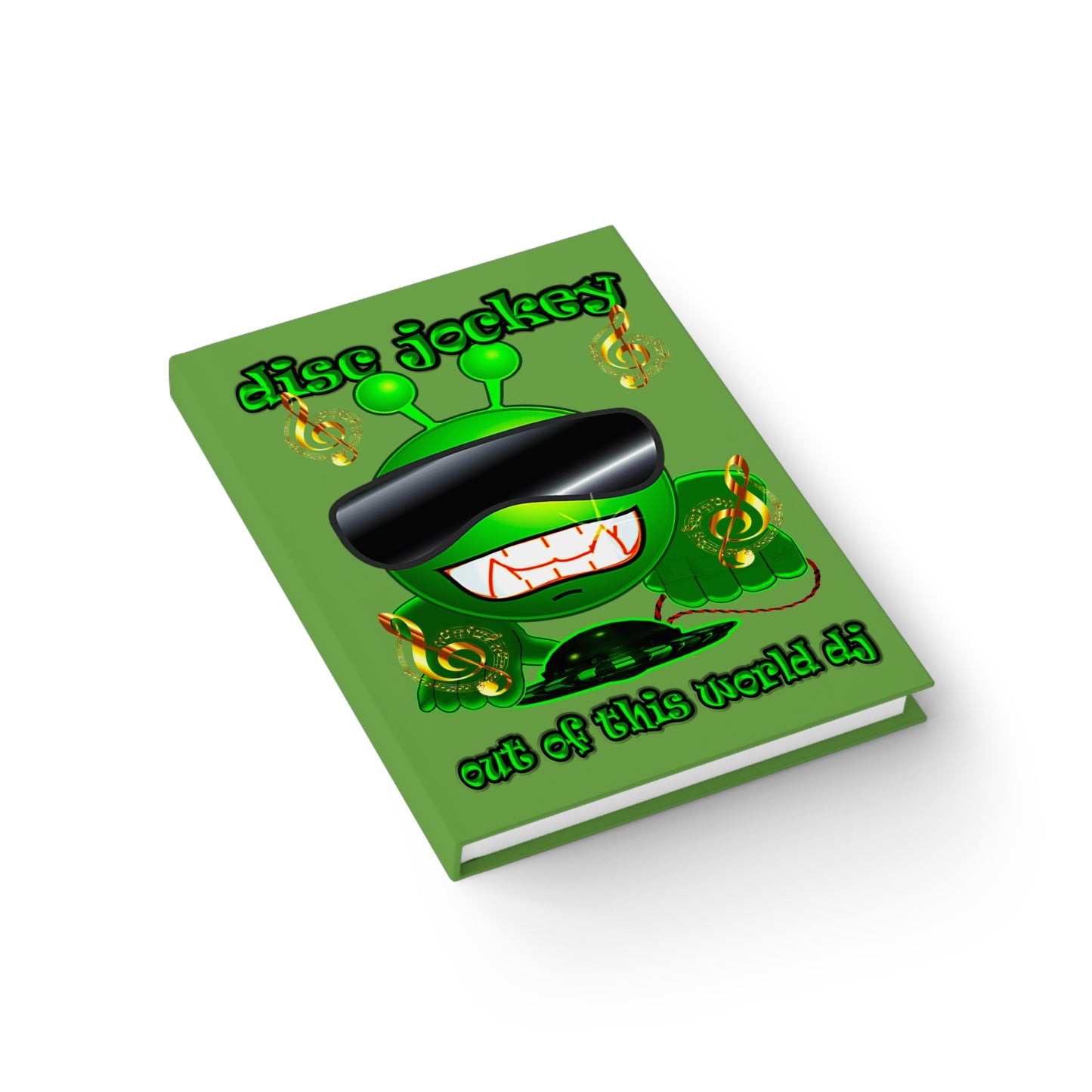 disc jockey - journal-blank (green)