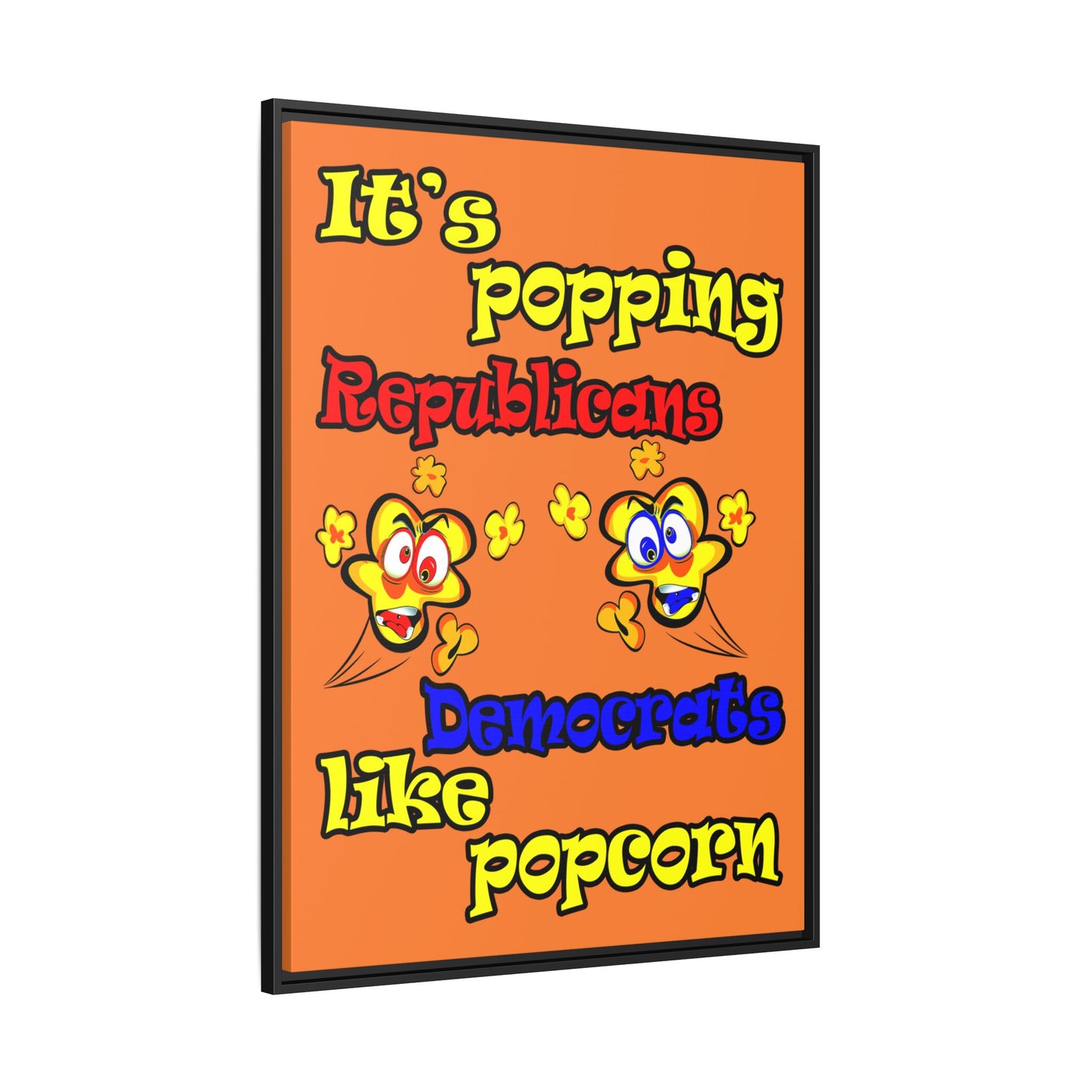 popping like popcorn - framed canvas art (crusta)