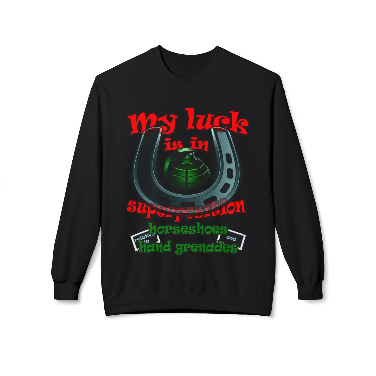 my luck - Unisex Midweight Softstyle Fleece Crewneck Sweatshirt