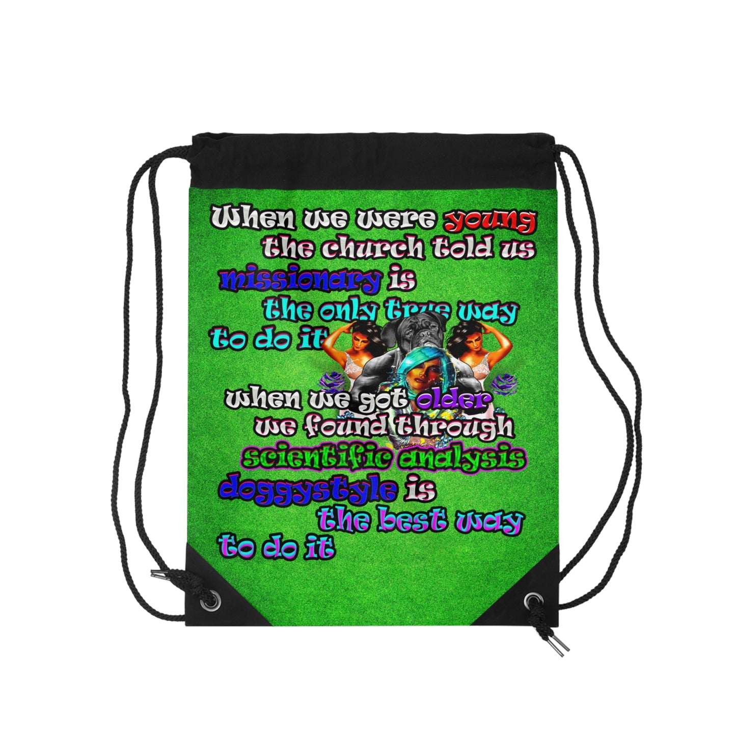 doggystyle - Drawstring Bag (green turf)
