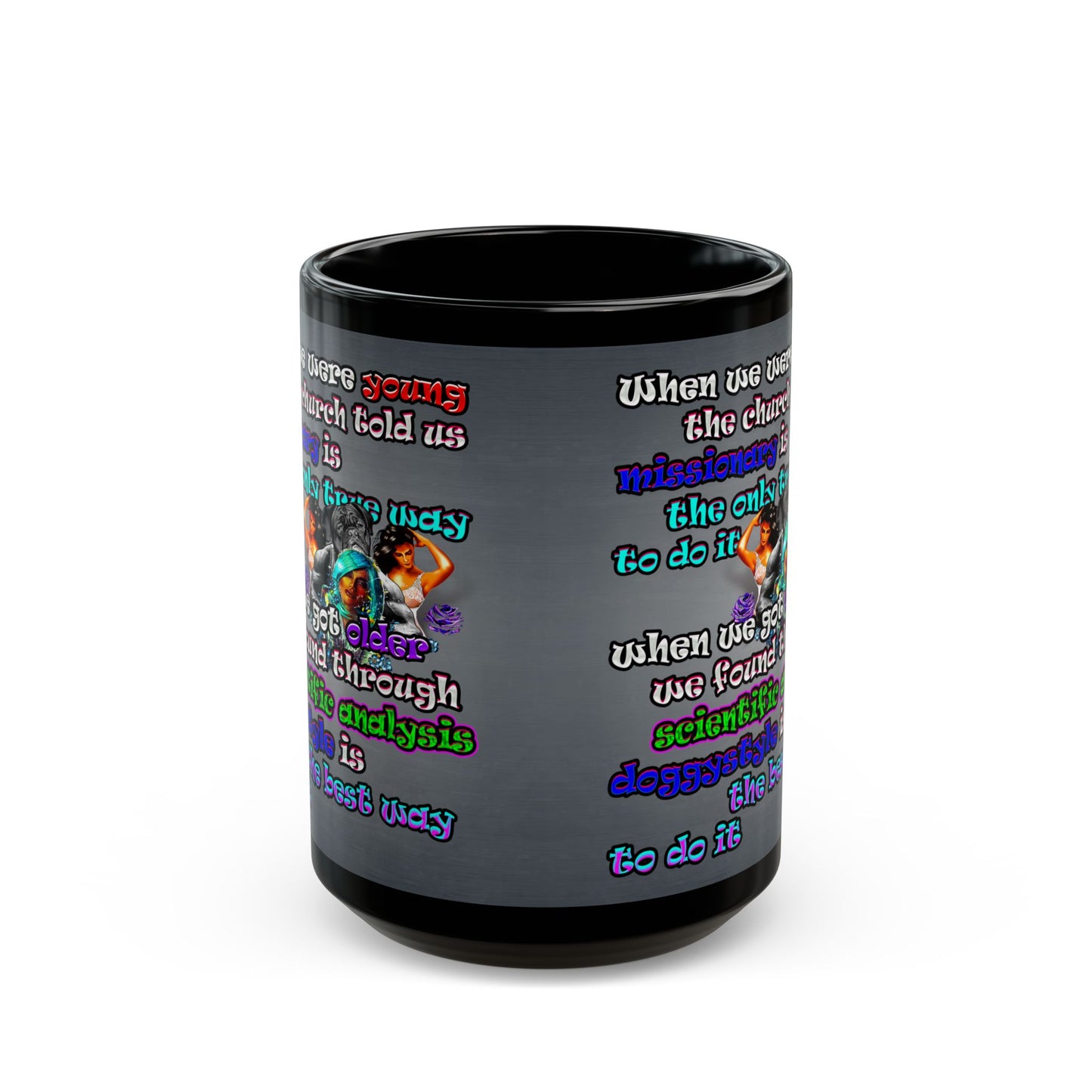 doggystyle - Black Mug (grey-light grey)