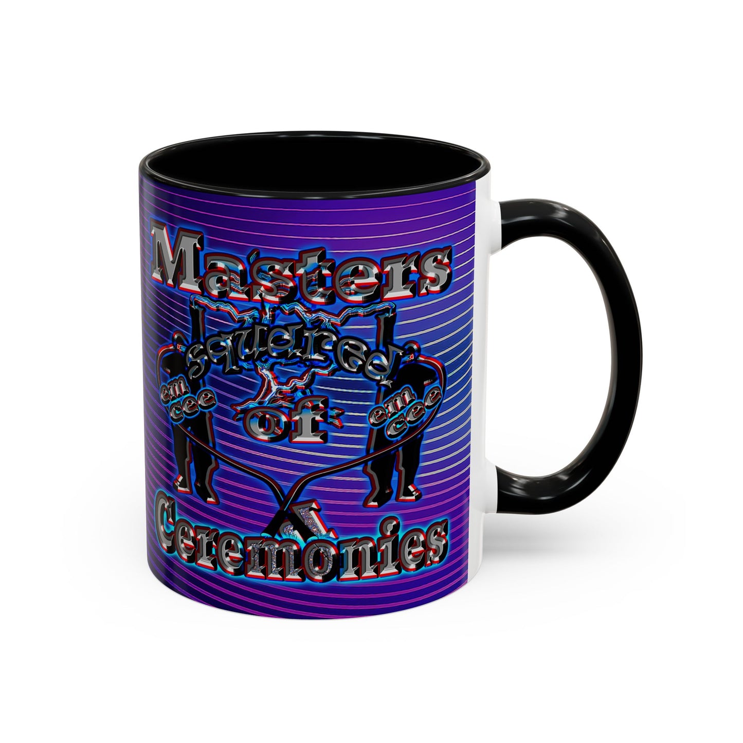 em cee squared - Accent Mug (purple wave)