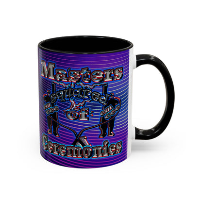em cee squared - Accent Mug (purple wave)