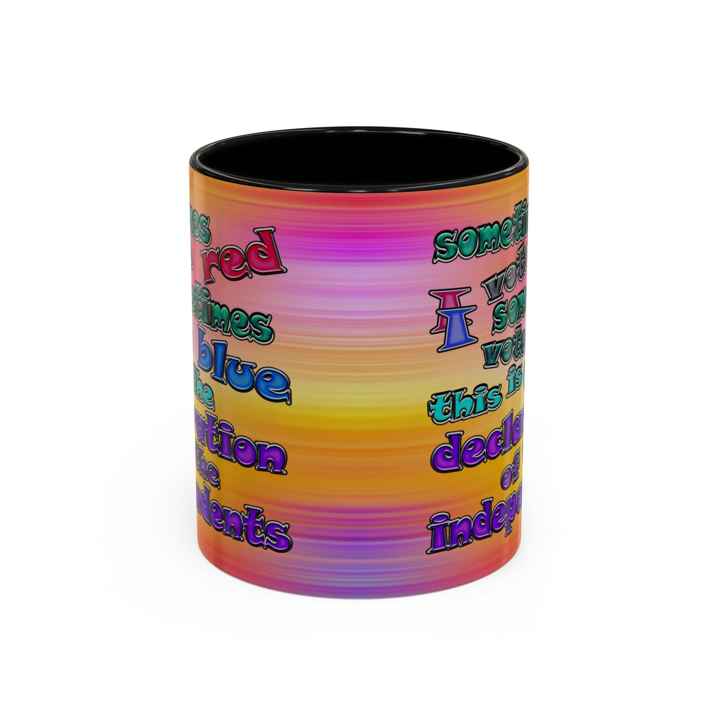 declaration of the independents - Accent Mug (color blur)