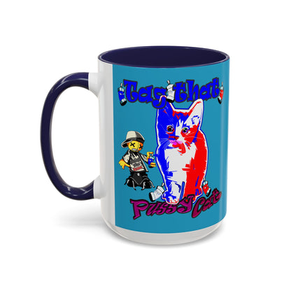 tag that - Accent Mug (turquoise)